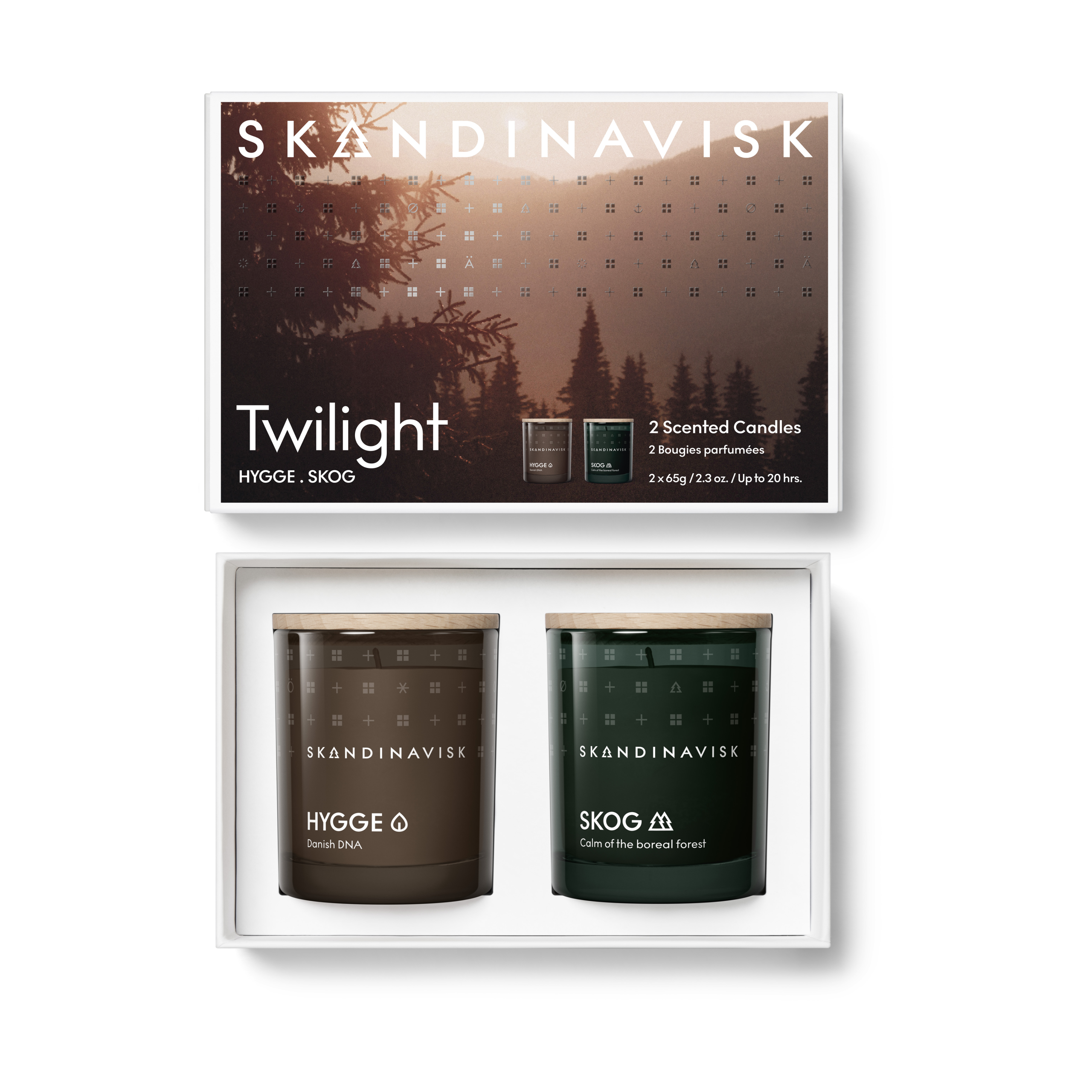 Set de regalode velas aromáticas Twilight 2 piezas 65 g