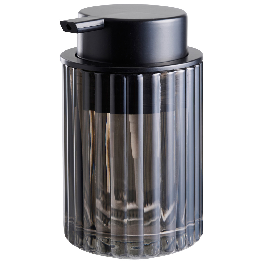 Day Dispensador de Jabón, Vidrio y Plástico, Altura 12.5 cm, Diámetro 7.5 cm