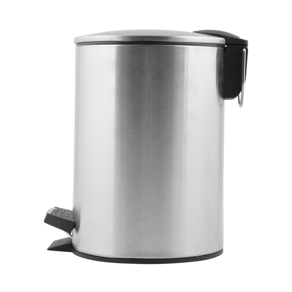 DAY Cubo 3 L Acero Inoxidable Con Pedal, Tapa Soft Close, Cierre Suave, d.17,5 cm; h.23,5 cm