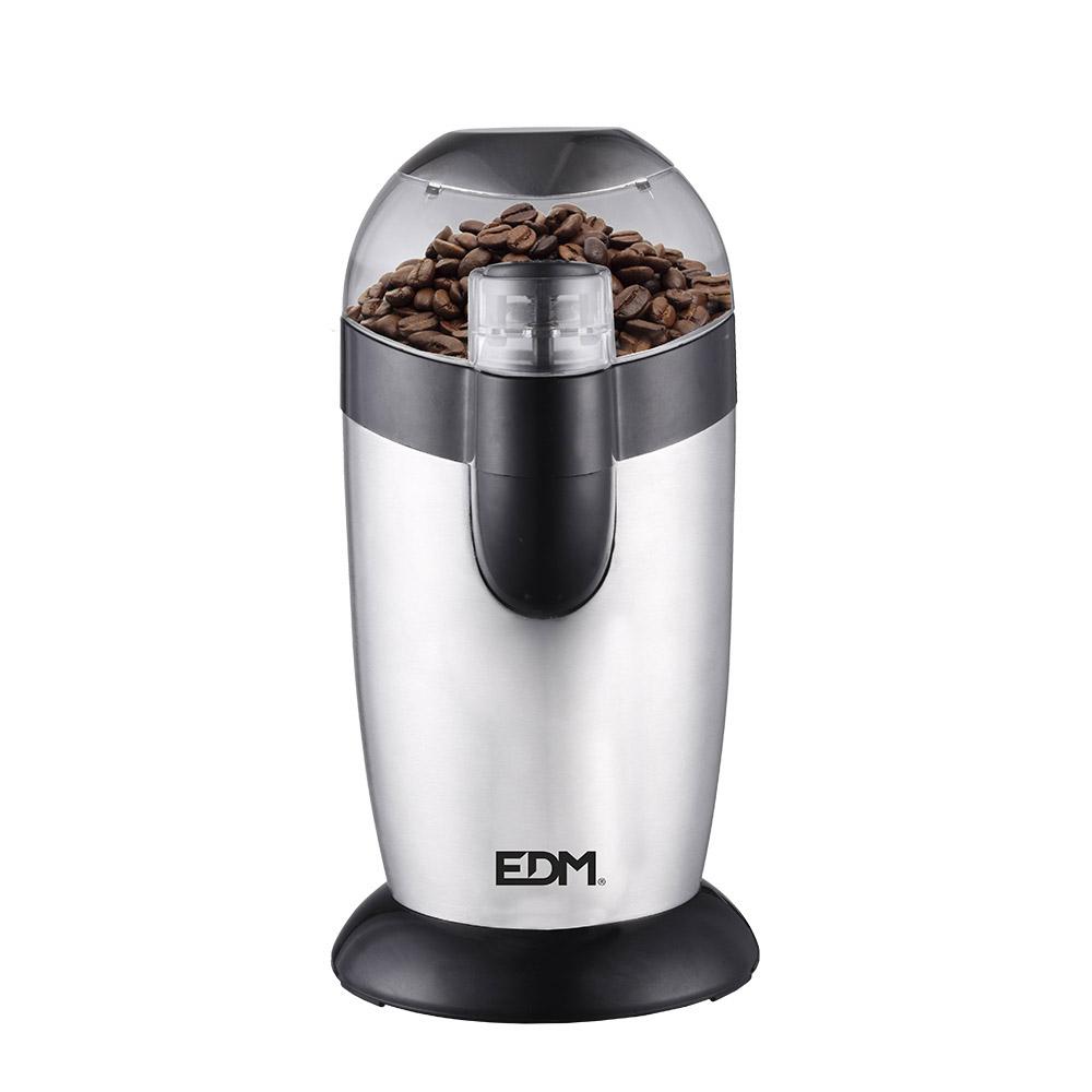Edm Molinillo de café 120W, acero inoxidable, Ø10x19.5cm