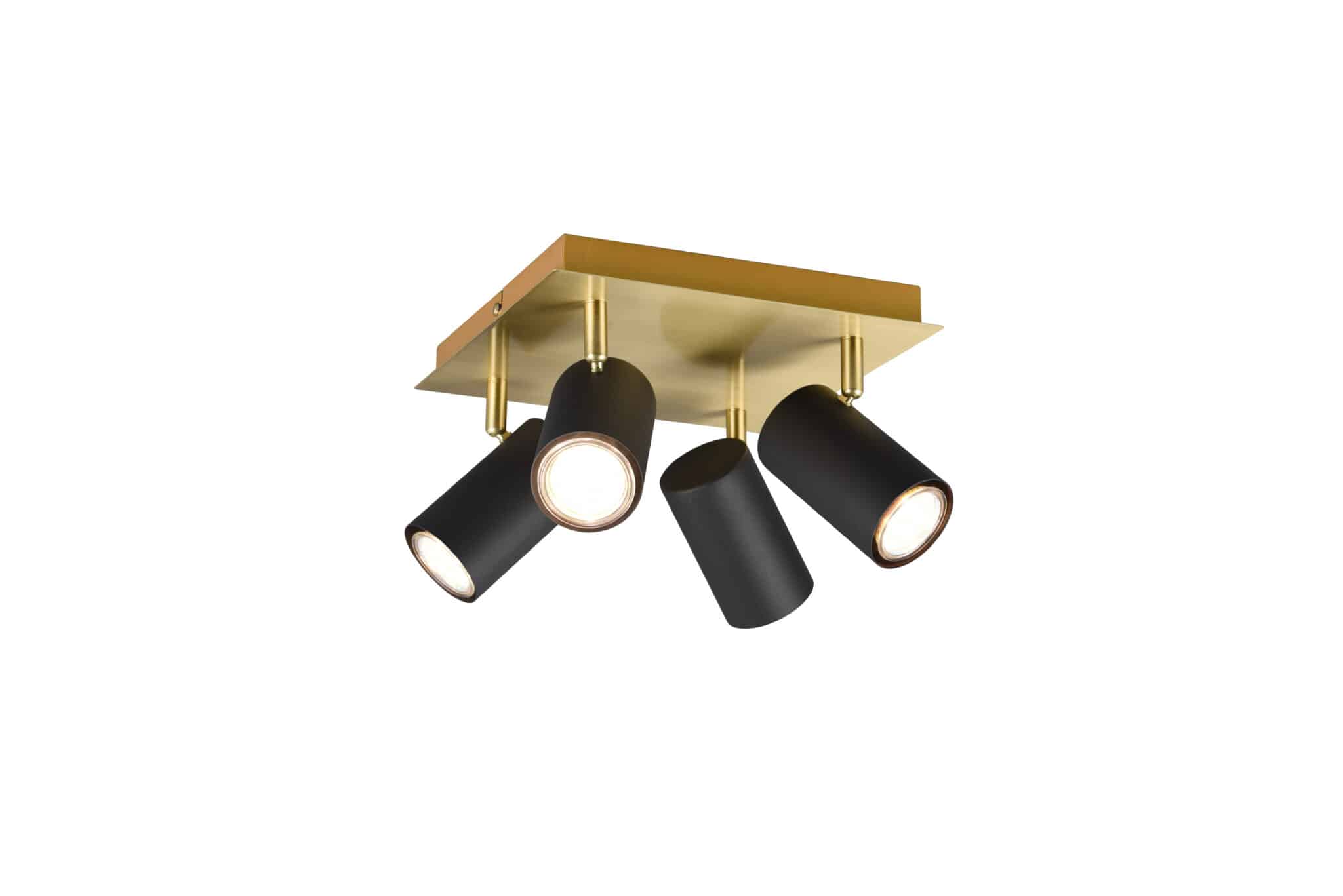 Trio Marley Foco de metal schwarz-gold 802430480