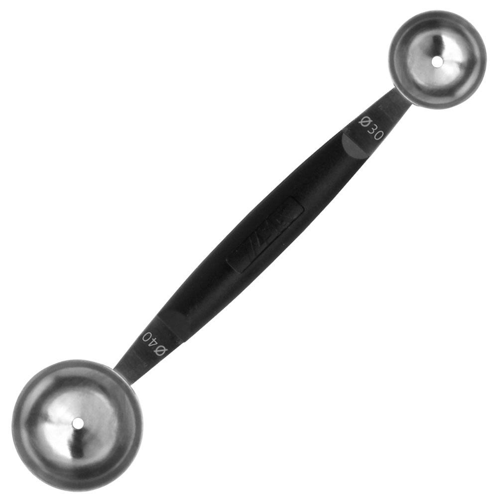 1946 Boleador Doble Profesional de Cocina de Acero Inoxidable para Bolas de 30/40 mm