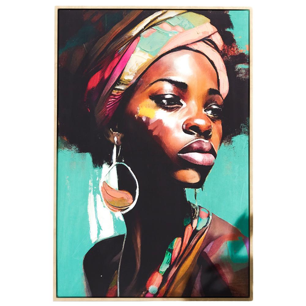 Home Deco Factory Cuadro Mujer A Color Contemporain 60x90 cm