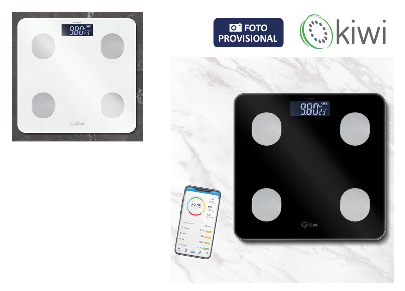 Inde Báscula de Baño Inteligente 180 kg - 26 x 2.1 x 26 cm (6 Unidades)