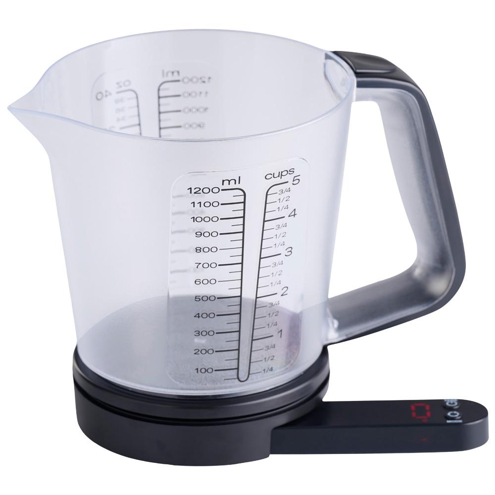 Day Balanza Digital con Vaso Medidor, 5 kg de Capacidad, Display LED, Incluye Jarra de 1.5 L