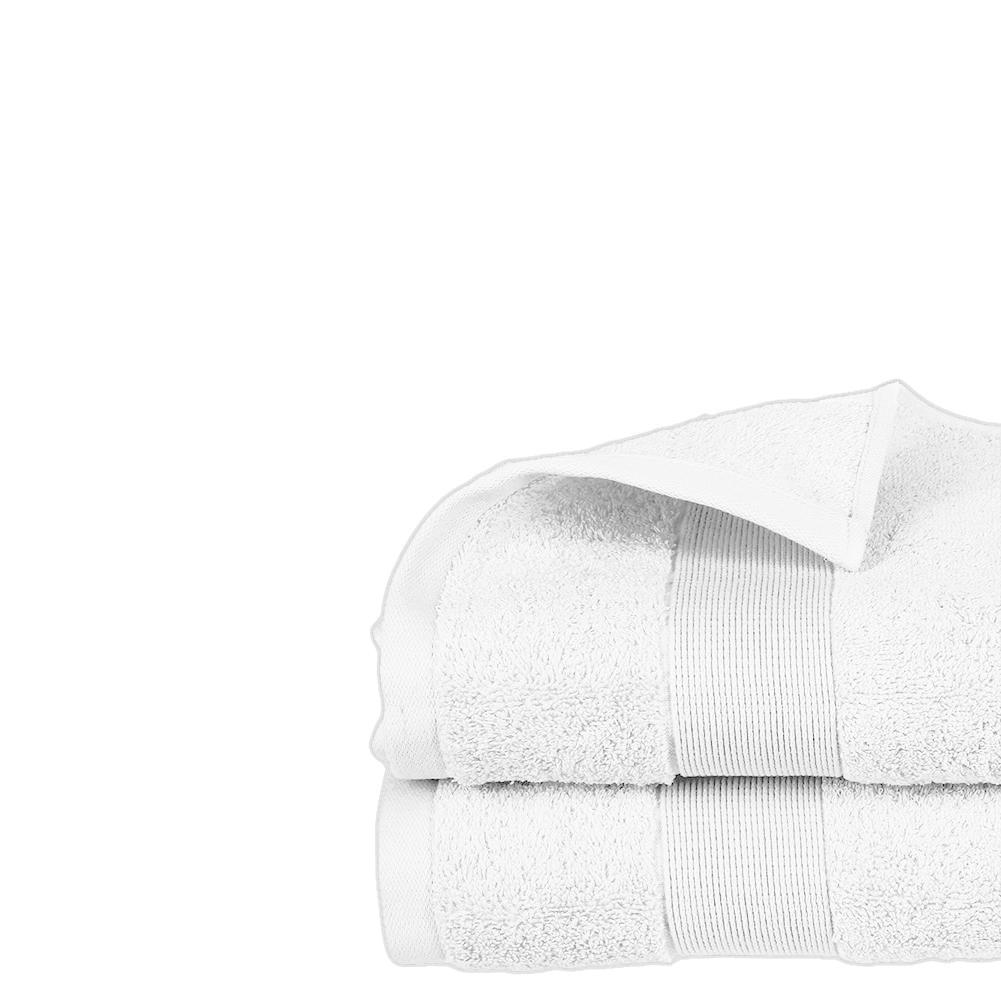 Atmosphera Toalla de invitados de rizo 100% algodón 30x50cm blanco 450g/m²