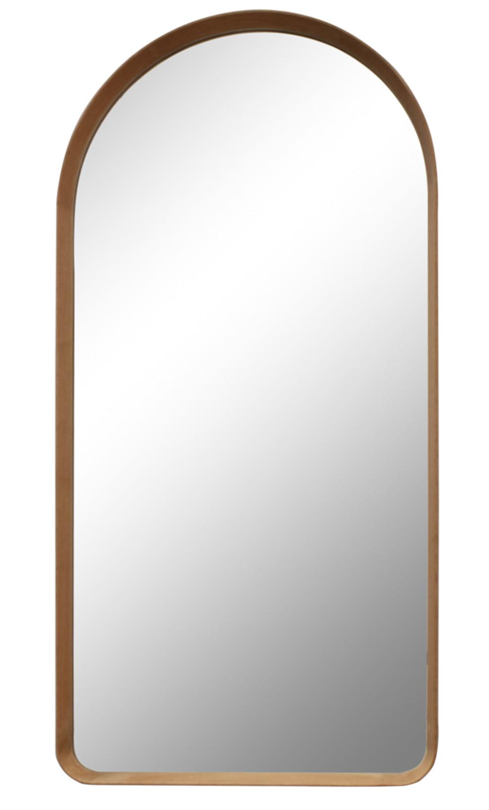 DKD Home Decor Espejo Urban de Roble y Cristal Natural 155 x 75 cm