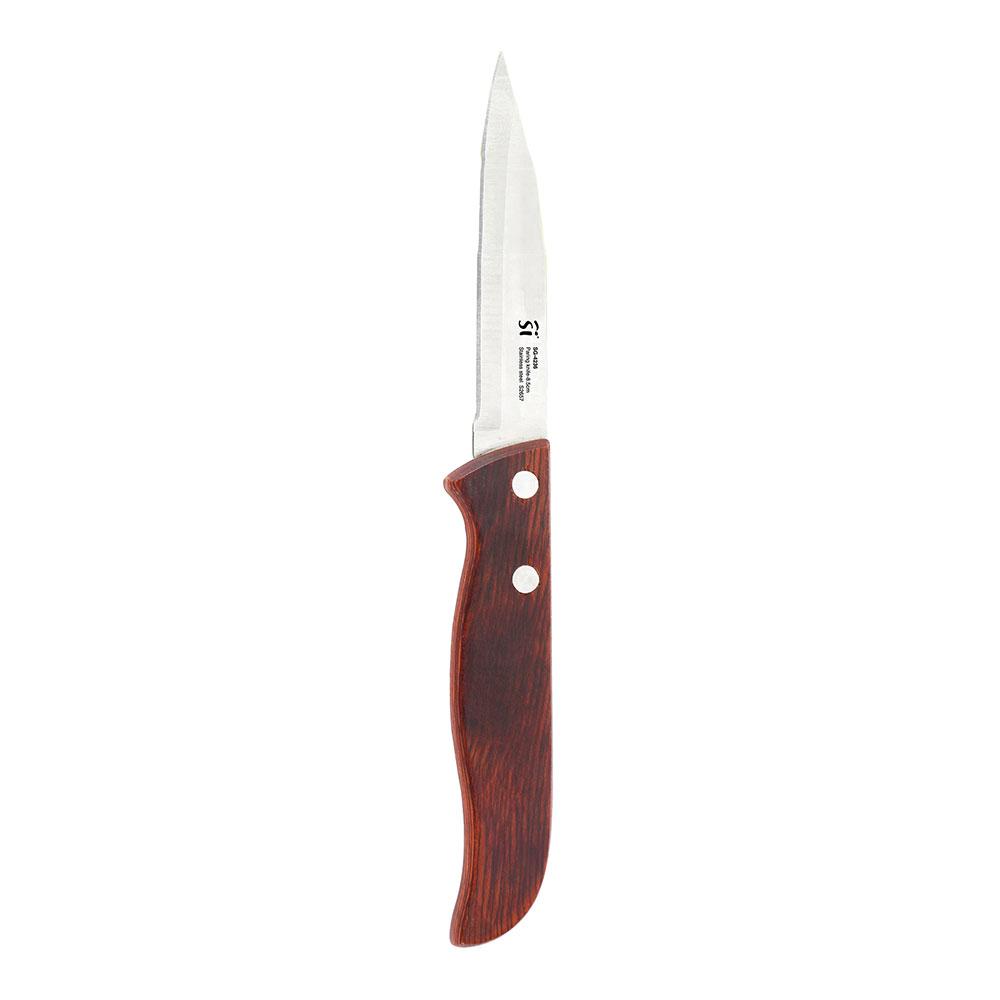 San Ignacio Cuchillo pelador acero inoxidable 8,5 cm mango madera