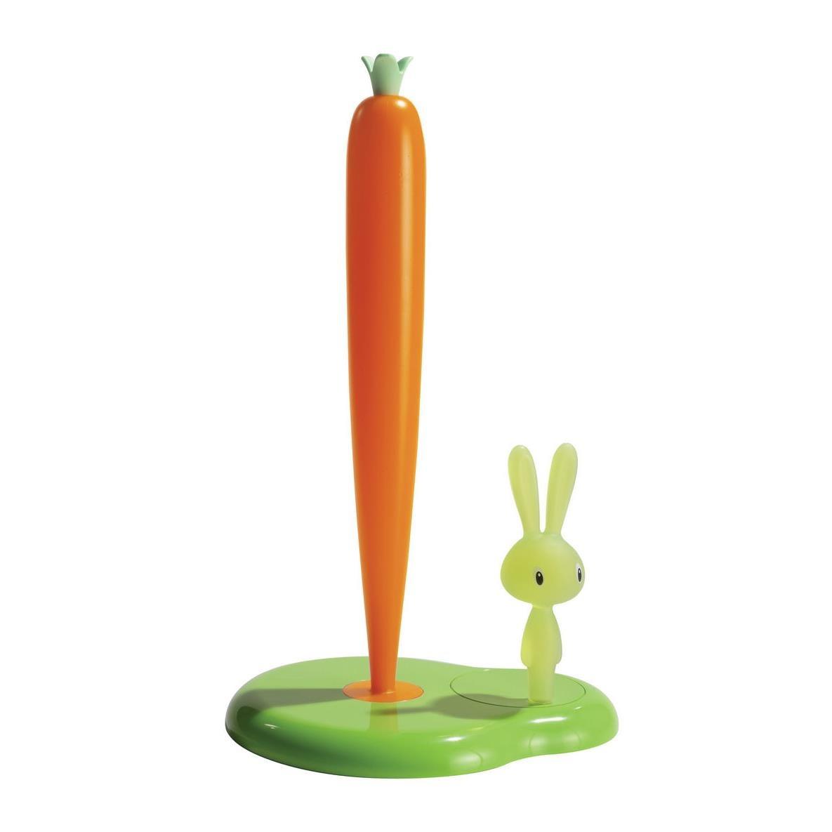Alessi ASG42/H GR Portarrollos de cocina Bunny & Carrot verde 34 cm