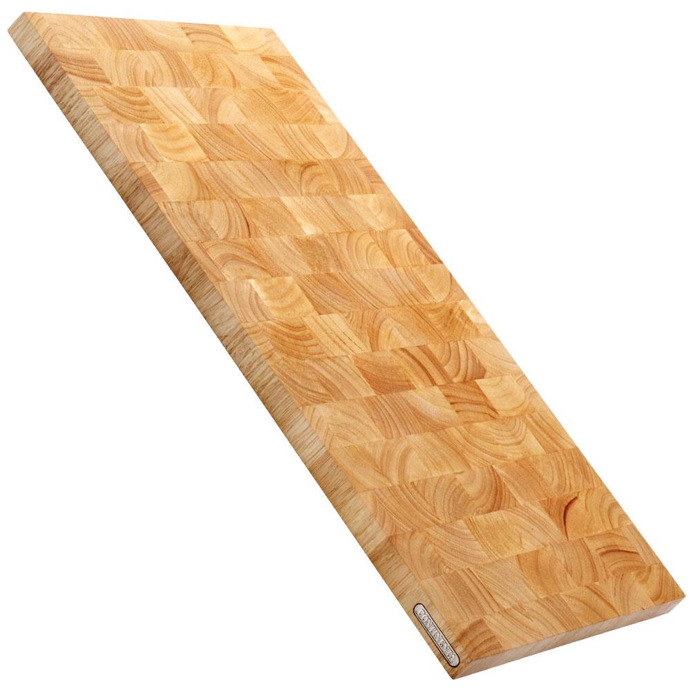 Continenta Tabla de Cortar de Árbol de la Goma 54x29x2 cm