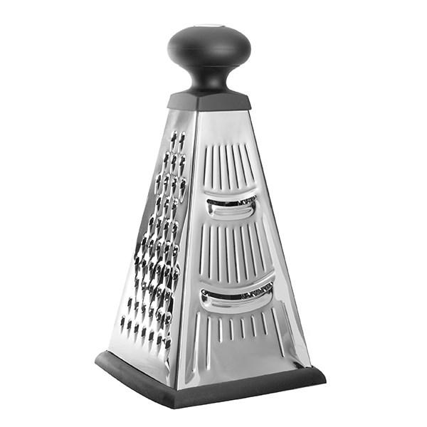 Berghoff 1100039 Rallador Pirámide 4 Caras 23 cm - Acero Inoxidable, Mango Ergonómico