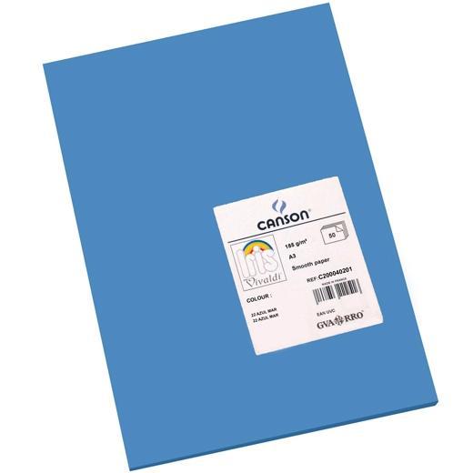 Iris Cartulina 297x420 mm 185 gr Azul Mar -50U-