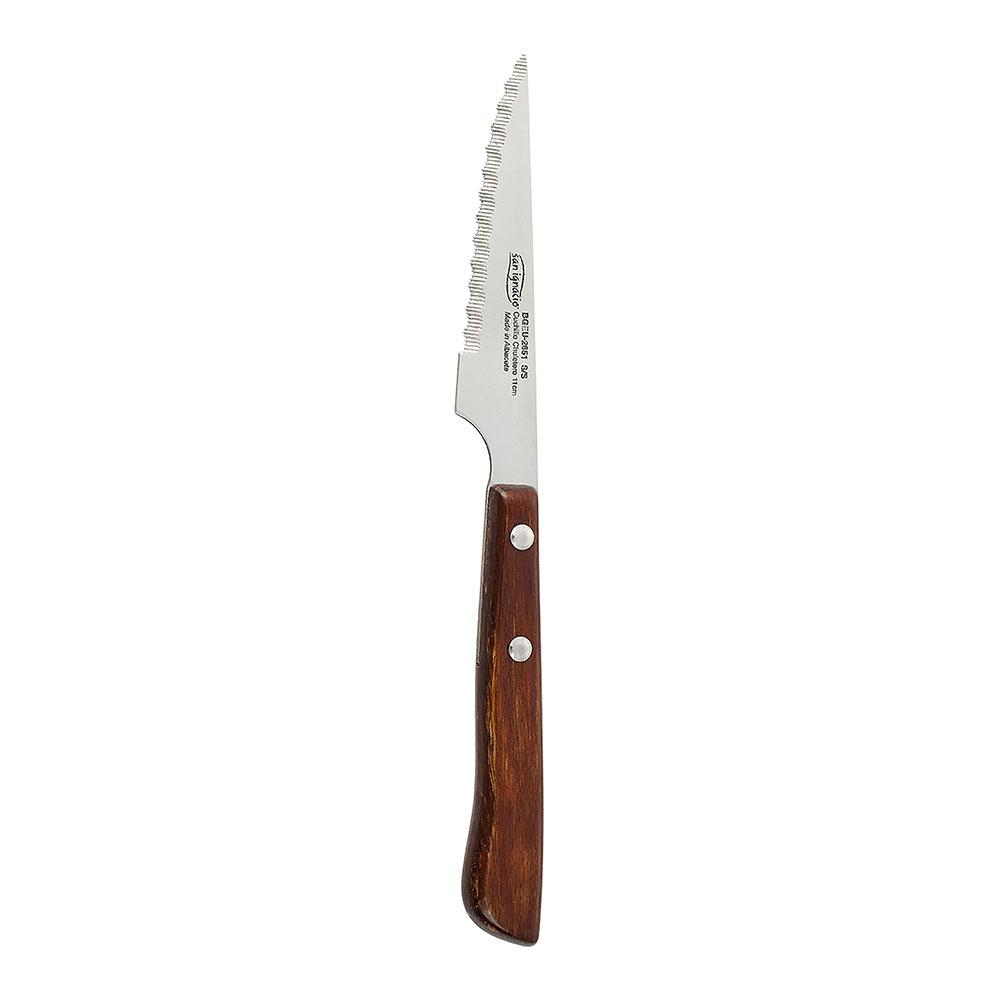 San Ignacio Cuchillo chuletero 11 cm acero inoxidable mango madera bgeu-2651