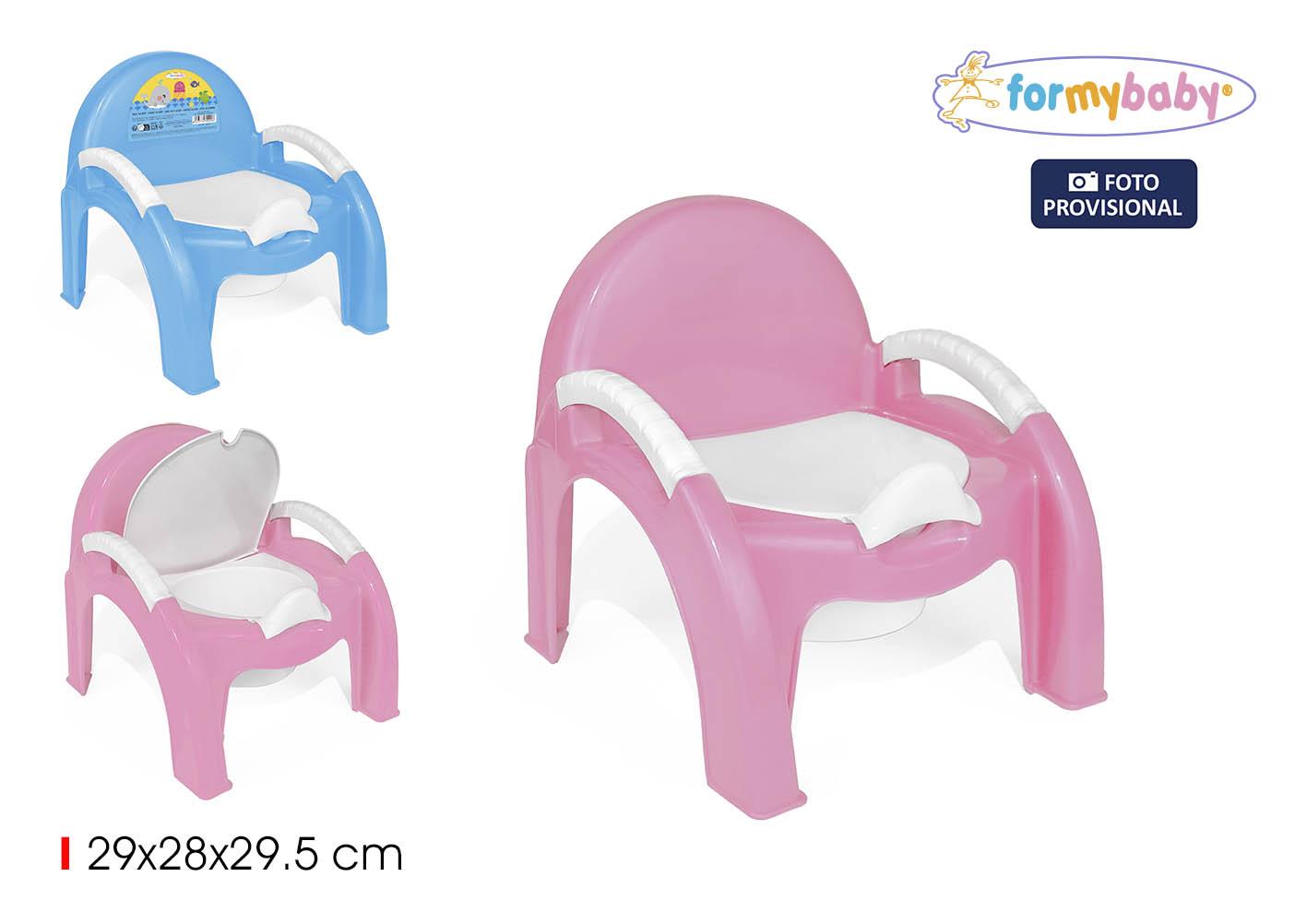 Formybaby Silla WC Bebé 2 Colores Orinal Infantil Portátil - 28 cm Ancho x 29,4 cm Alto x 29,1 cm Largo (7 Unidades)