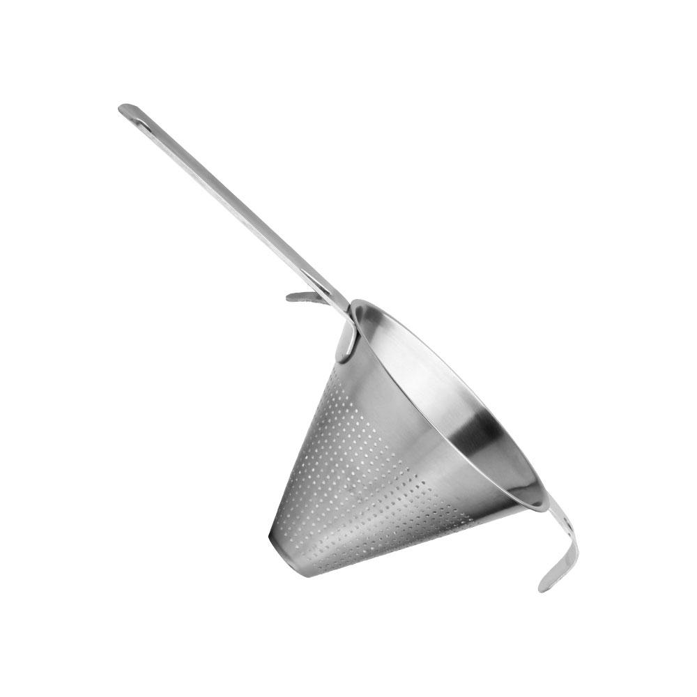 1946 Colador Chino Acero Inoxidable Diámetro 13 cm, Largo 31,5 cm, Altura 11 cm