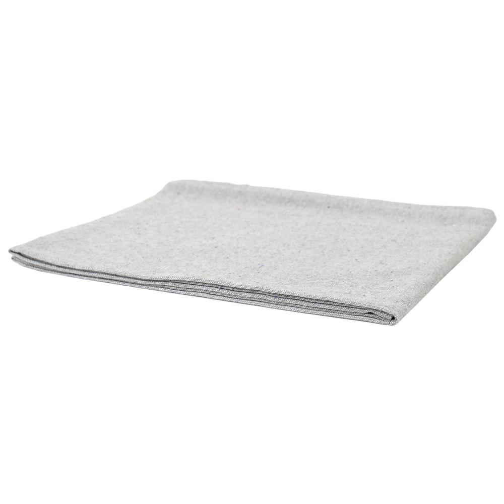 Home Deco Factory Camino de Mesa Gris 150x50 cm - 60% Algodón, 35% Poliéster, 5% Viscosa