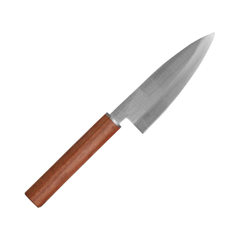 1946 Cuchillo Deba Profesional de Cocina con Hoja de Acero Inoxidable Templado y Mango de Madera 15 cm para Cortes Precisos