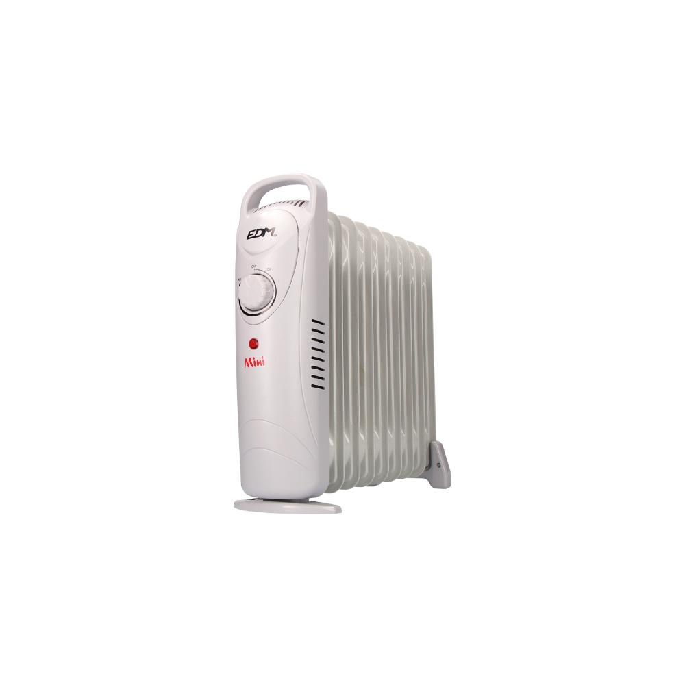 Edm Radiador de Aceite Eléctrico 900W con Termostato 9 Elementos Modelo Junior Silencioso 10m²