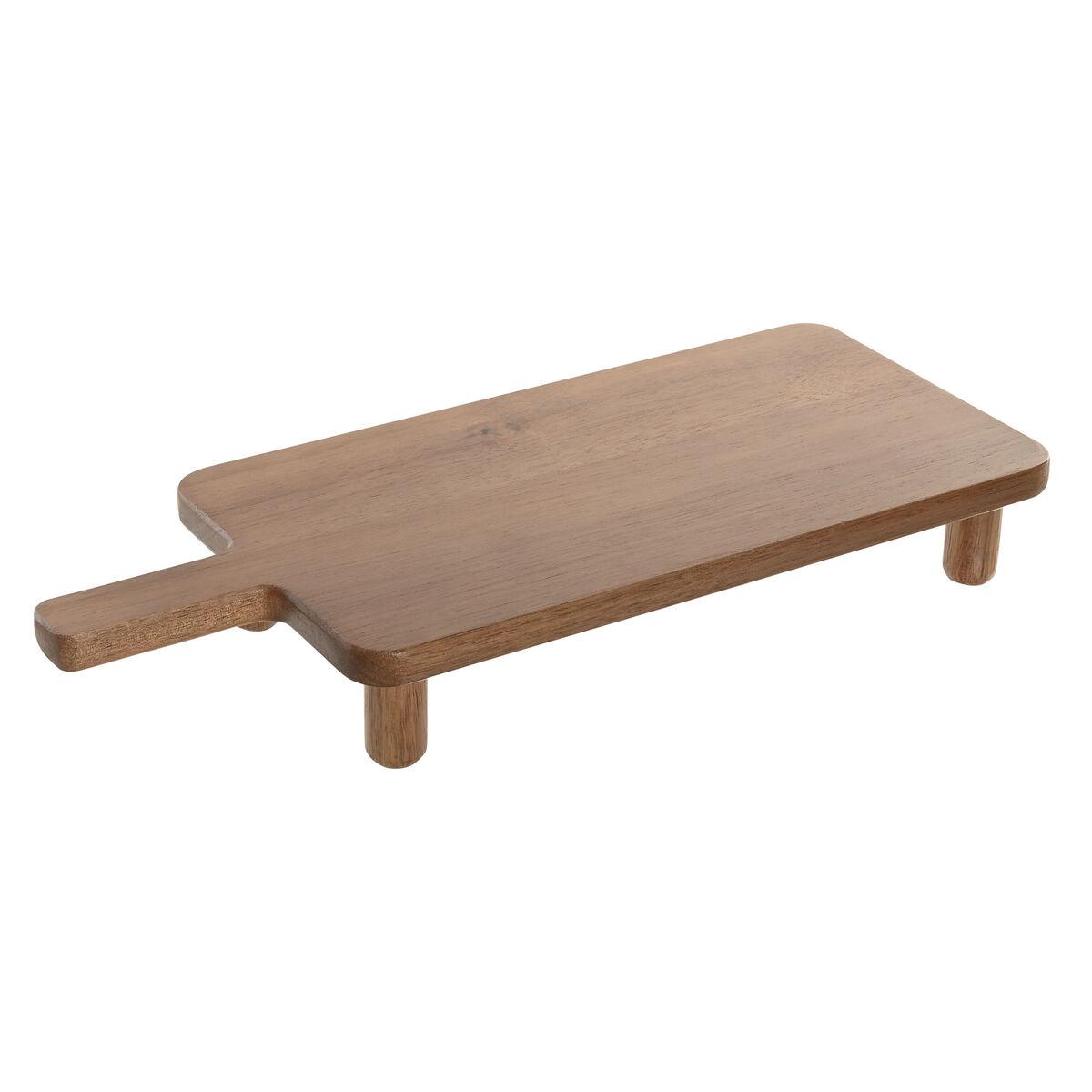 DKD Home Decor Tabla Decorativa Basicos con Patas Madera Acacia Natural 43.5 x 18 x 6.5 cm