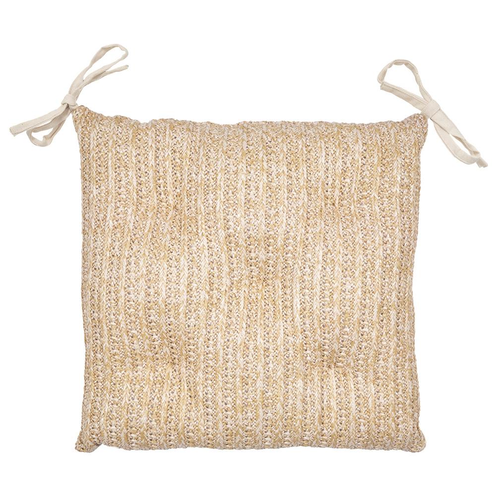 Home Deco Factory Cojín Silla Reversible 40x40cm Poliéster Colección Natural