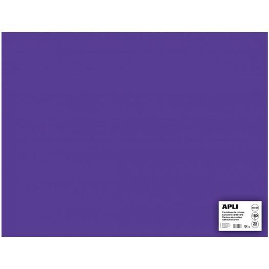 Apli Cartulina Morado 50x65 cm 170 g Pack 25H para Manualidades, Lettering y Scrapbooking