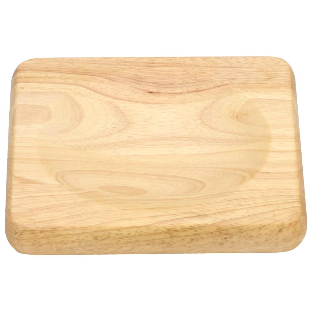 Continenta Tabla Trinchante con Cavidad Cóncava para Hierbas y Especias - 22,5x22,5x2,8 cm (24 Unidades)