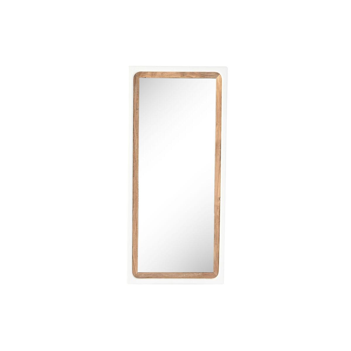 DKD Home Decor Espejo de Pared Mediterráneo Scandi Colección Formentera Madera de Mango Reciclada 80x182x5 cm
