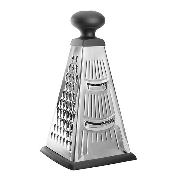 Berghoff 1100193 Rallador Pirámide 4 Caras 26 cm - Acero Inoxidable, Mango Ergonómico