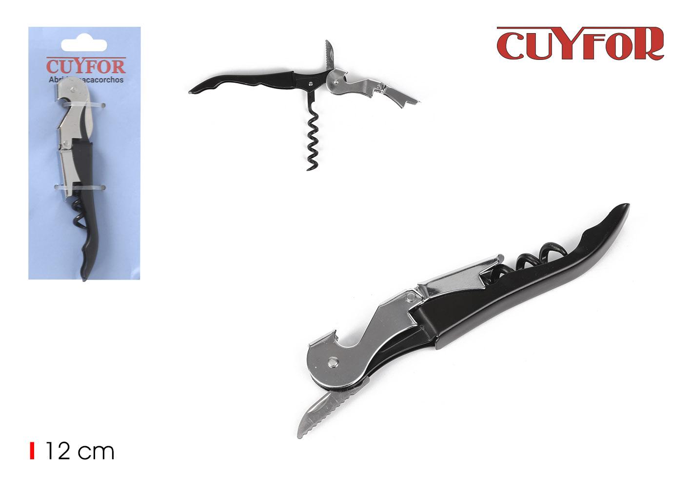 Wooow Abridor Sacacorchos Cuyfor con 12,5 cm de Largo, 2,3 cm de Ancho y 1 cm de Alto (36 Unidades)