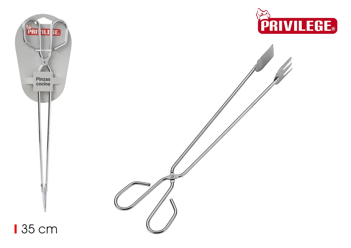 Privilege Pinzas de Cocina de Acero Inoxidable Cromargan 35 cm (24 Unidades)