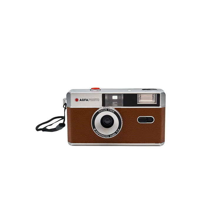 AGFAPHOTO CAMARA 35MM CON FLASH MARRON+ESTUCHE