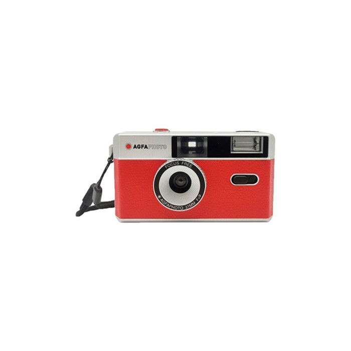 AGFAPHOTO CAMARA 35MM CON FLASH ROJO+ESTUCHE