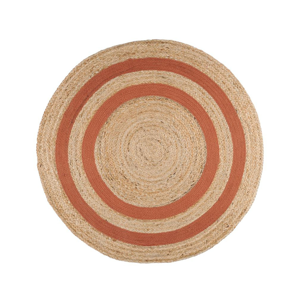 ALFOMBRA DE YUTE MAVI NARANJA Ø90