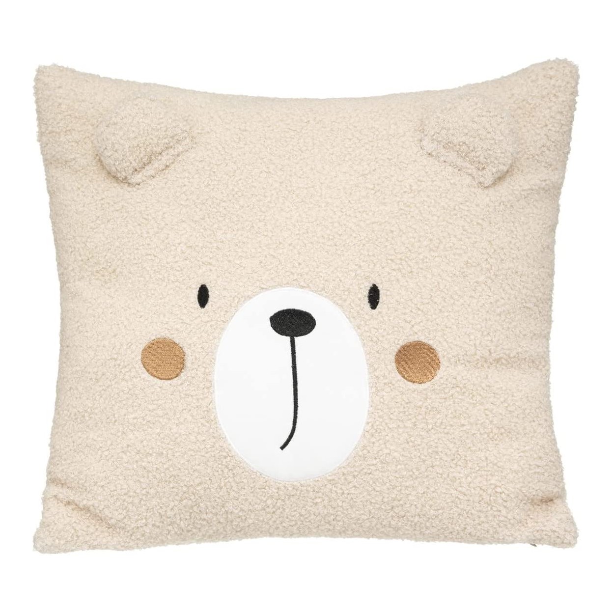 COJÍN ALMOHADA INFANTIL OSO DE PELUCHE 39X8