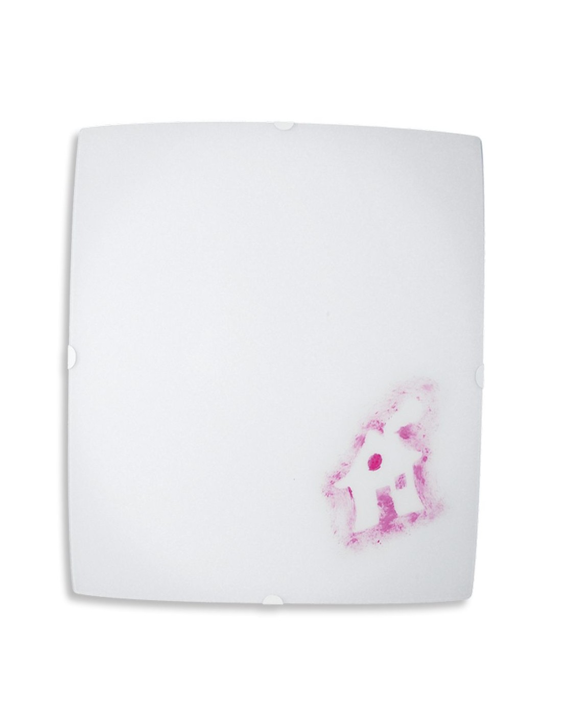 Aplique de pared Casa Rosa - Anperbar - Lámpara de cristal infantil, detalle floral