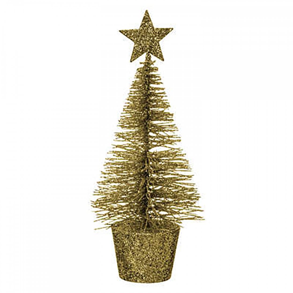 ÁRBOL DE NAVIDAD DECORATIVO DORADO 15CM