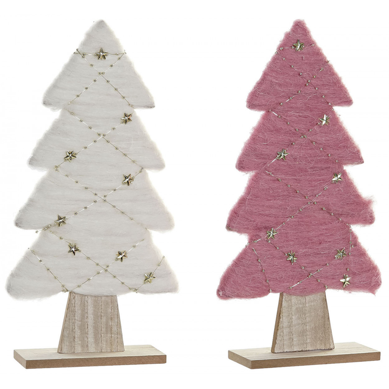 ÁRBOL DE NAVIDAD ESTRELLAS DECORATIVO 19X6X35CM