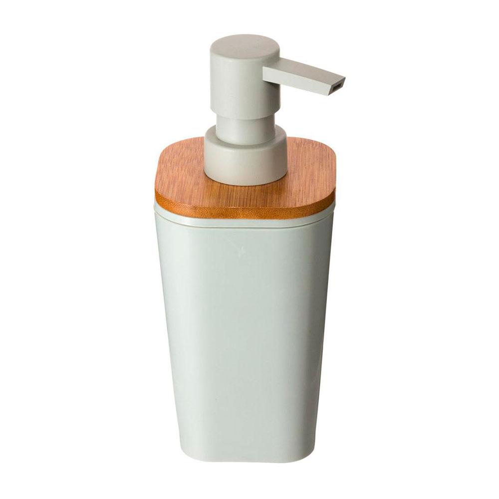 5Five Dispensador de jabón Natureo baño bambú blanco - Colección Natureo