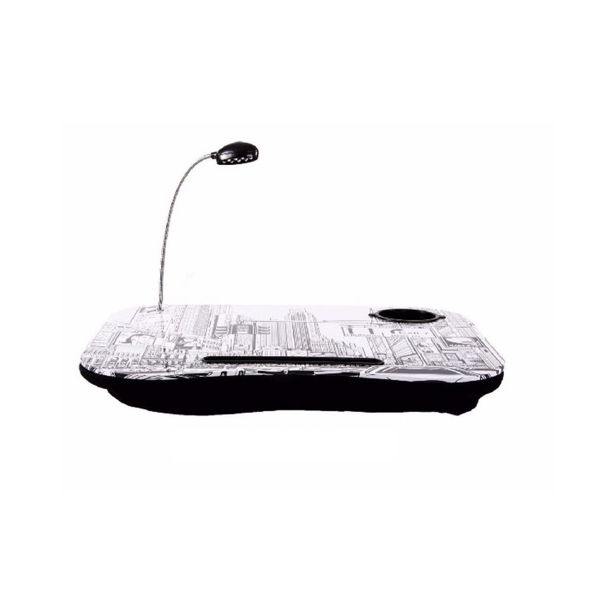 Bandeja para ordenador portátil con cojín y luz   Ciudad