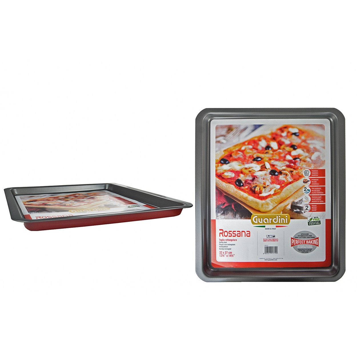 BANDEJA PIZZA PARA HORNO ANTIADHERENTE 32X37