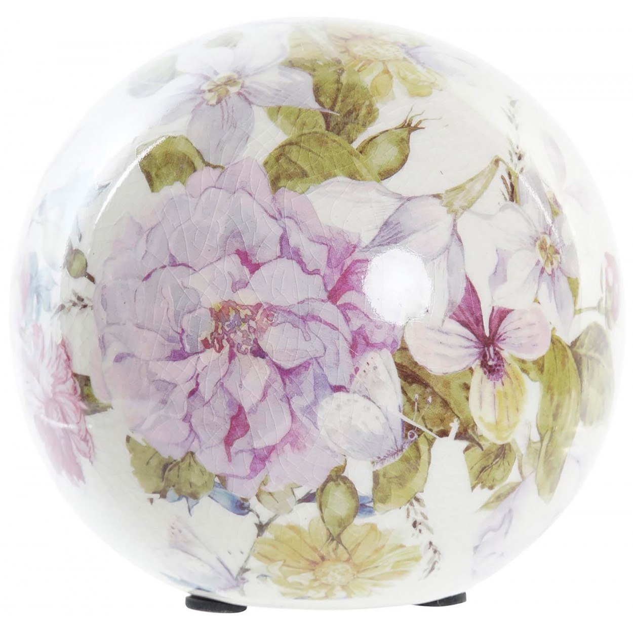 BOLA DECORATIVA FLORES Ø12CM