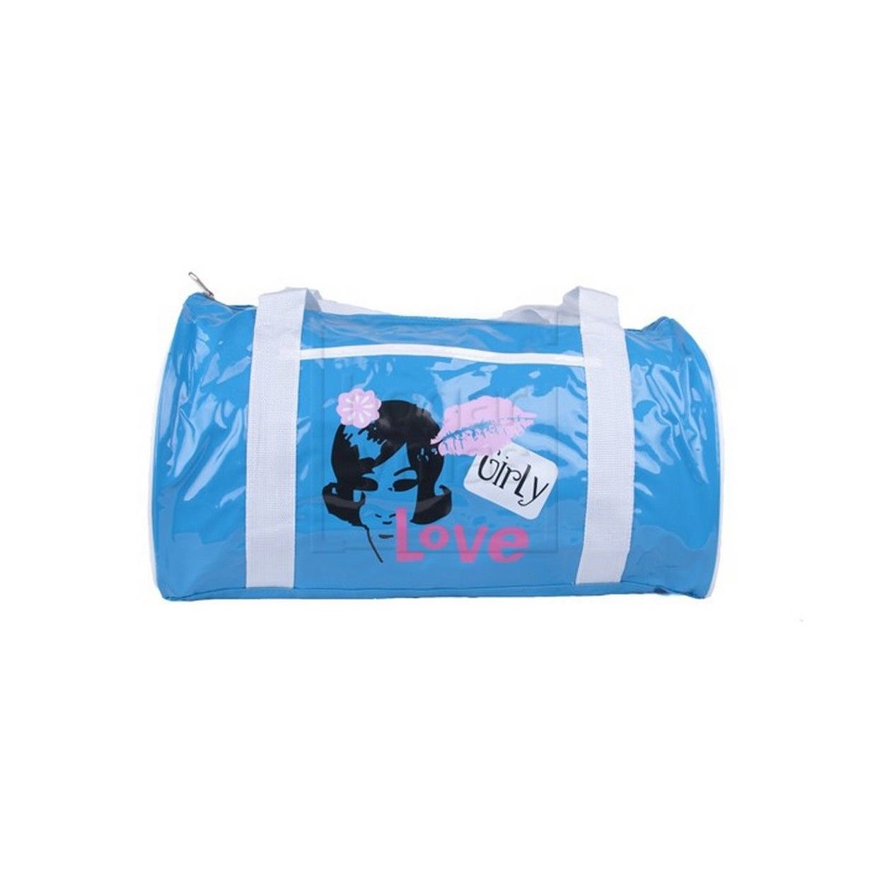 BOLSA DE DEPORTE PVC AZUL.