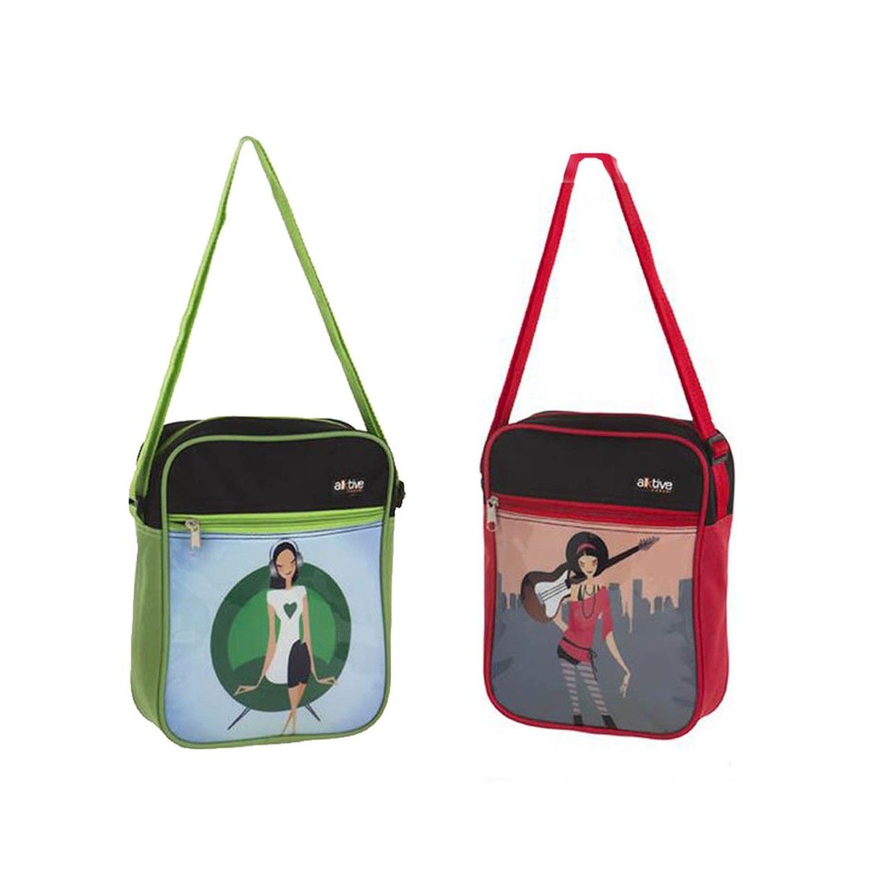 Bolso bandolera mujer, dos colores (27x20.5x7.5)