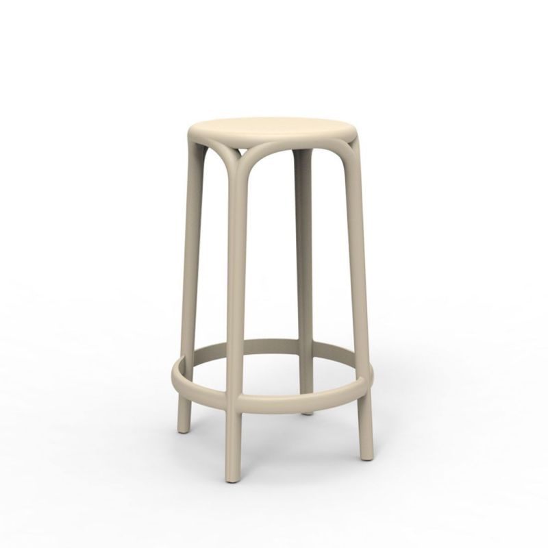 Brooklyn, taburete de polietileno para exterior en varios colores