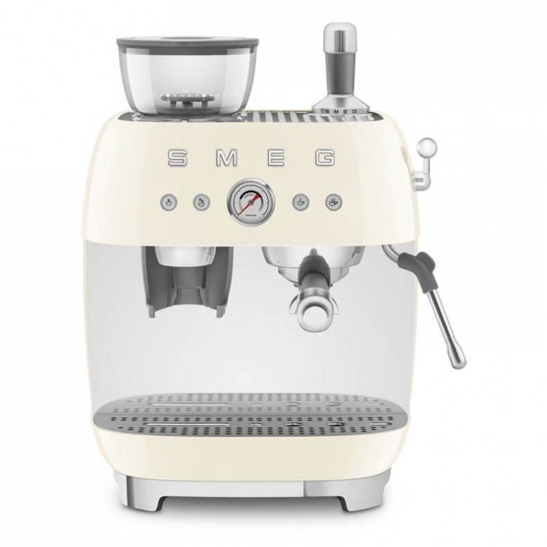 CAFETERA ESPRESSO CON MOLINILLO SMEG CREMA