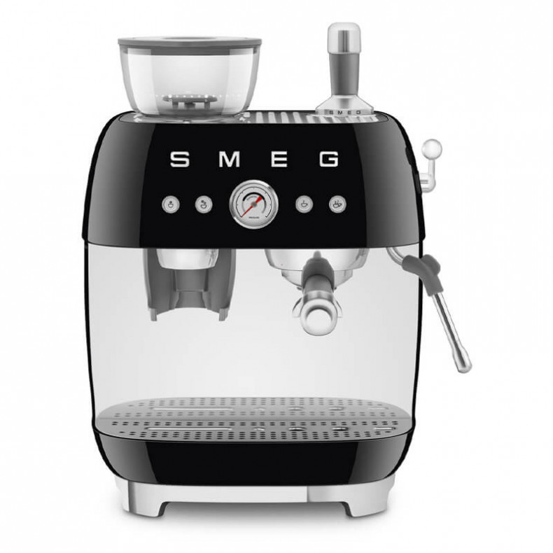 CAFETERA ESPRESSO CON MOLINILLO SMEG NEGRA