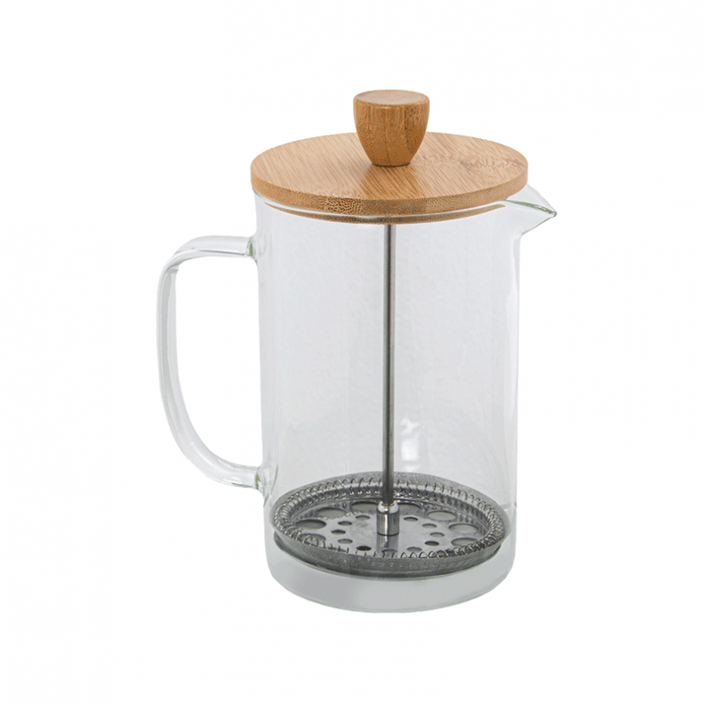 CAFETERA ÉMBOLO 800ML TAPA BAMBÚ