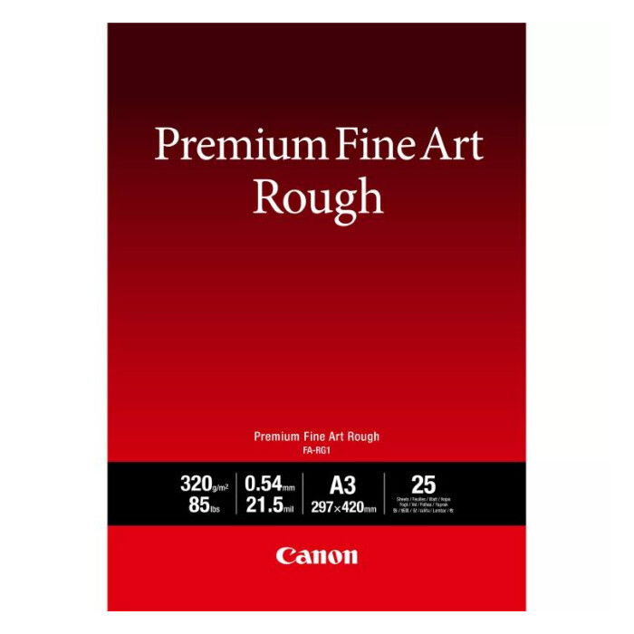 CANON PREMIUM FINE ART ROUGH FA-RG 320G A3 25H PAPEL FOTOGRÁFICO