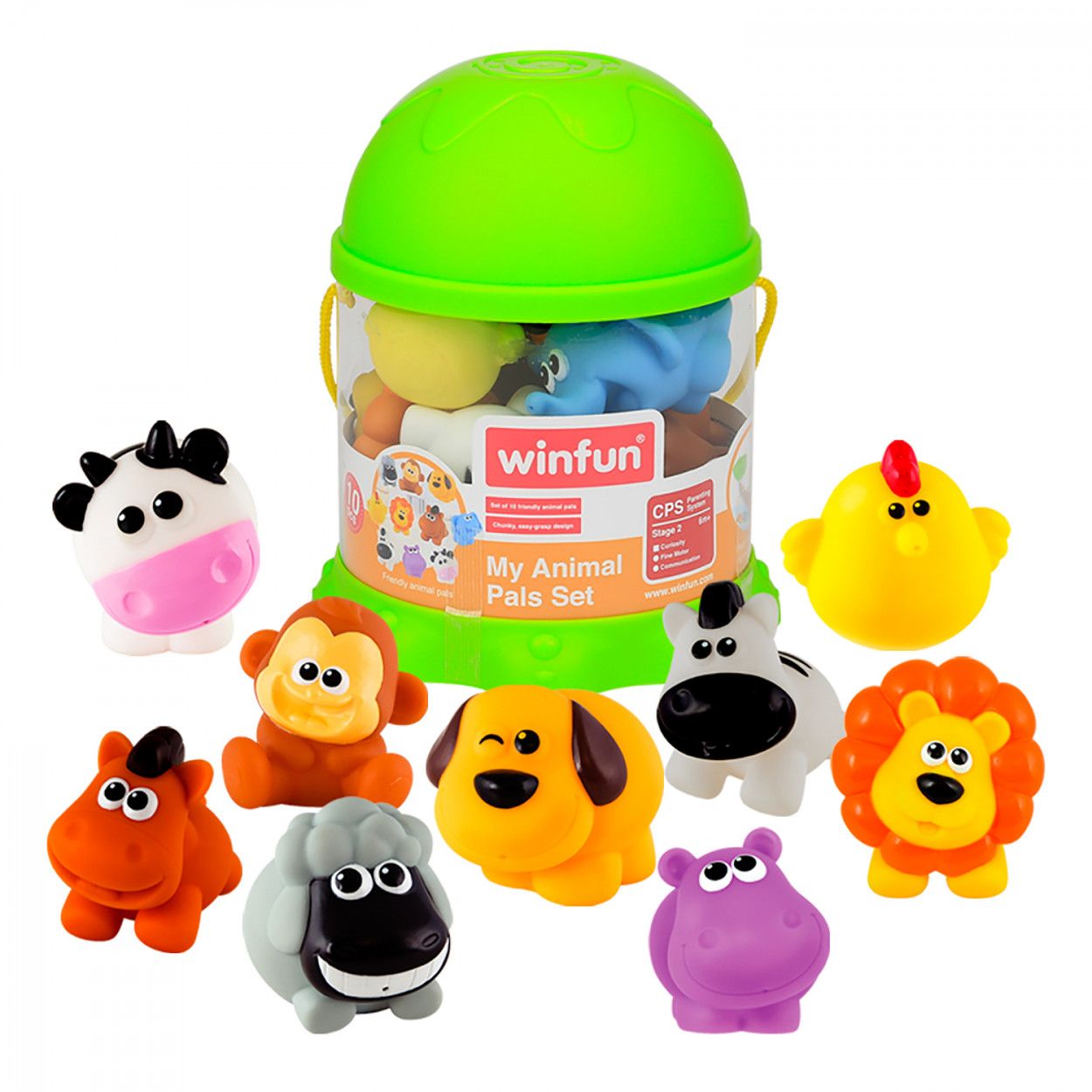 SET DE 10 ANIMALES DE JUGUETE INFANTIL ANGY