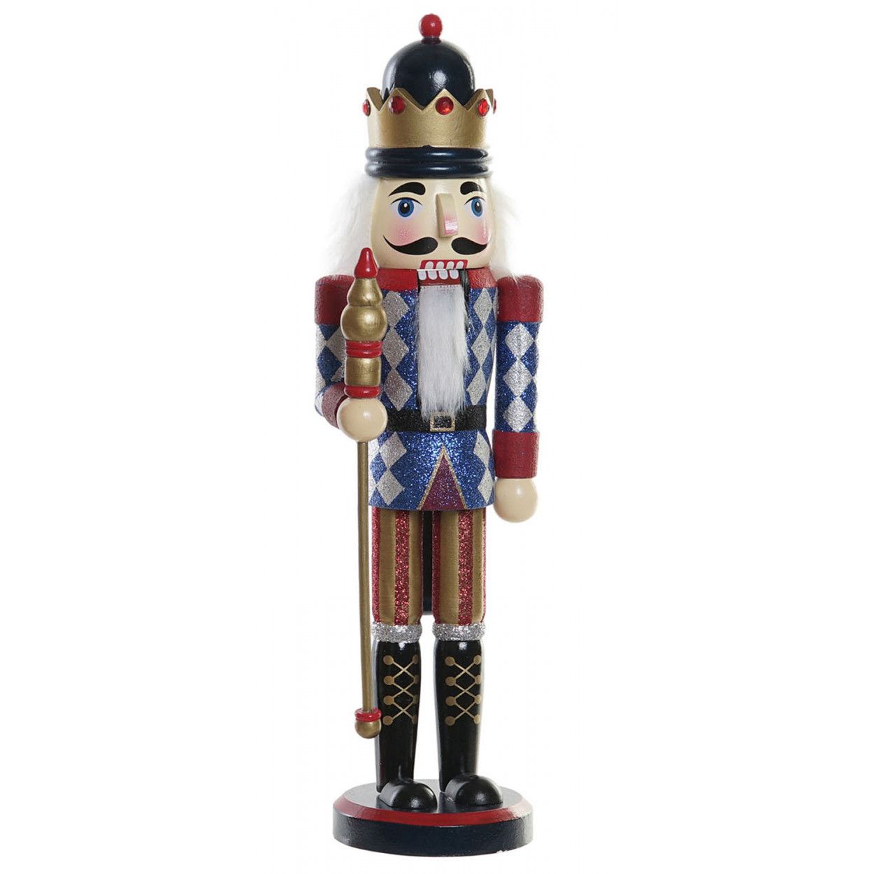 CASCANUECES PURPURINA DECORATIVO MADERA 11X11X38CM